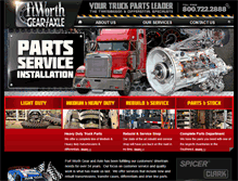 Tablet Screenshot of fortworthgearandaxle.com